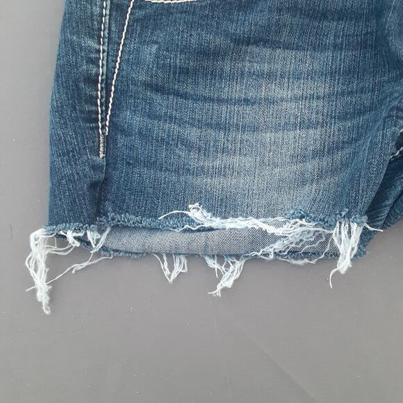 Miss Me Womens Denim Cut Off Shorts Embellished Sequin Stones Size 27 Western - Picture 3 of 14